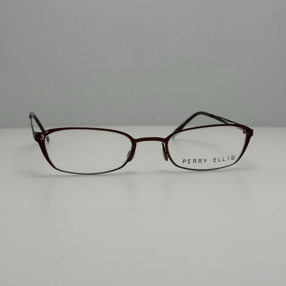 Perry Ellis PE-213 1 Brown Eyeglasses Eye Glasses Frames 49-20-140